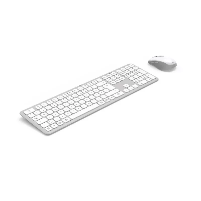 Hama WKM-550 klawiatura Mysz w zestawie Dom/Biuro RF Wireless + Bluetooth QWERTZ niemiecki Szary, Biały