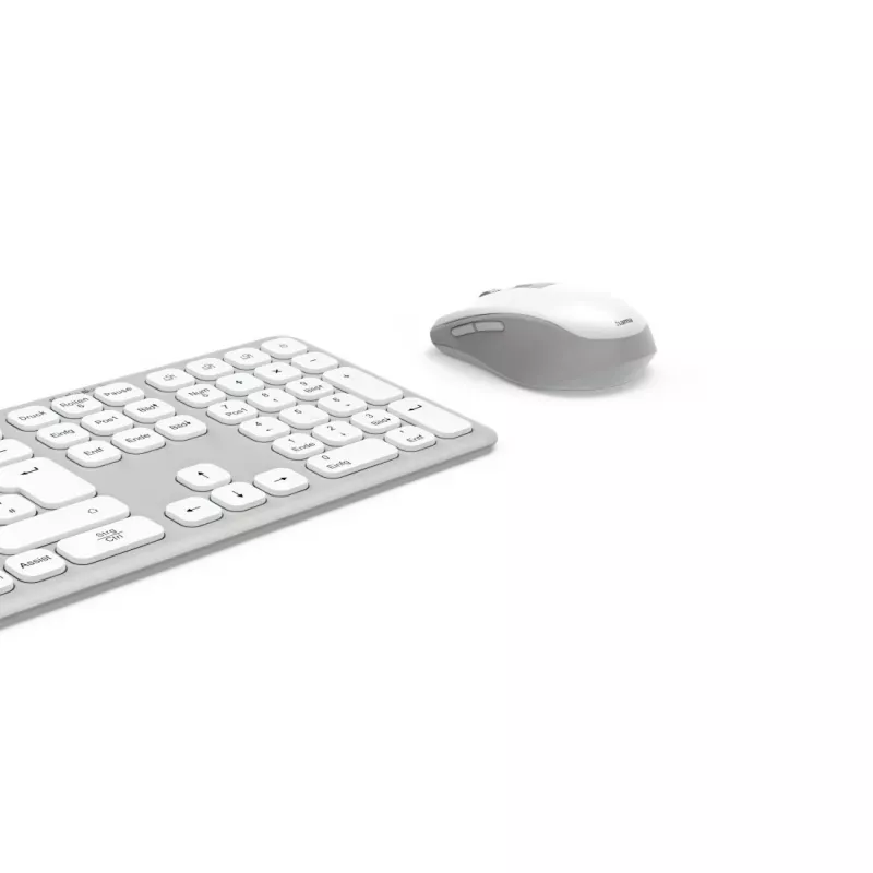 Hama WKM-550 klawiatura Mysz w zestawie Dom/Biuro RF Wireless + Bluetooth QWERTZ niemiecki Szary, Biały