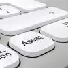 Hama WKM-550 klawiatura Mysz w zestawie Dom/Biuro RF Wireless + Bluetooth QWERTZ niemiecki Szary, Biały