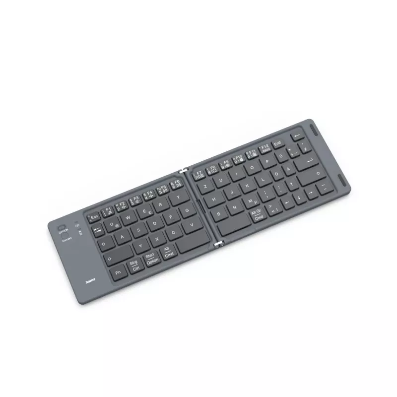 Hama Travel 450 QWERTZ German Bluetooth Czarny, Dark szary