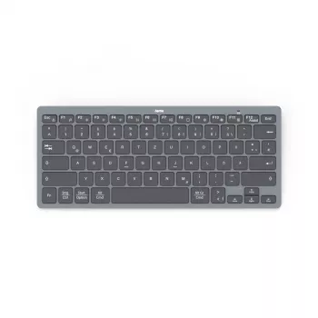 Hama Travel 400 QWERTZ Niemiecka Bluetooth Czarny, Ciemnoszary