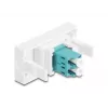 Adapter światłowodowy DeLOCK 90845 LC Multi-mode 1 szt. kolor aqua Biały