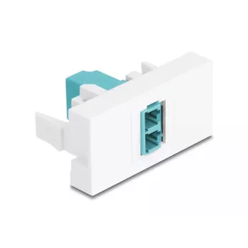 Adapter światłowodowy DeLOCK 90845 LC Multi-mode 1 szt. kolor aqua Biały