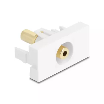 Gniazdo DeLOCK 90843 2 x złącze kablowe 3,5 mm Biały