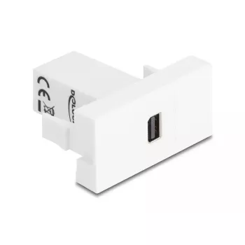 DeLOCK 90842 Gniazdo Mini DisplayPort, biały, męski na męski