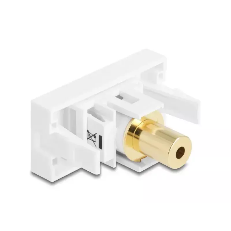 Gniazdo DeLOCK 90841 2 x 3,5 mm męskie męskie białe