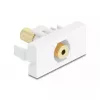 Moduł DeLOCK Easy 45, gniazdo jack 3,5 mm 4-pinowe na gniazdo, pozłacane, biały (90841)