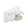 DeLOCK 90856 Moduł Keystone RCA Biały 22.5mm x 45mm x 33mm