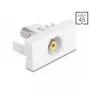 DeLOCK 90856 Moduł Keystone RCA Biały 22.5mm x 45mm x 33mm
