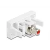 DeLOCK 90857 Keystone Module RCA czerwony biały 22.5mm 45mm 33mm