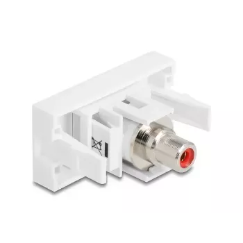 DeLOCK 90857 Keystone Module RCA czerwony biały 22.5mm 45mm 33mm