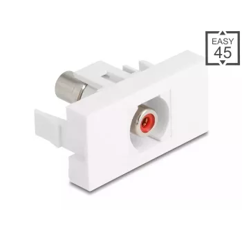 DeLOCK 90857 Keystone Module RCA czerwony biały 22.5mm 45mm 33mm