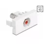 DeLOCK 90857 Keystone Module RCA czerwony biały 22.5mm 45mm 33mm