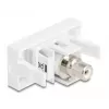 Moduł Keystone DeLOCK 90858 płaski biały złącze RCA 1