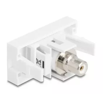 Moduł Keystone DeLOCK 90858 płaski biały złącze RCA 1