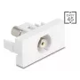 Moduł Keystone DeLOCK 90858 płaski biały złącze RCA 1