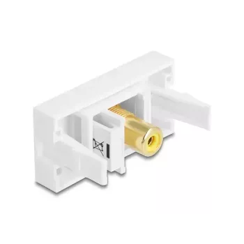 Moduł Keystone DeLOCK 90859 złącze RCA biały żółty