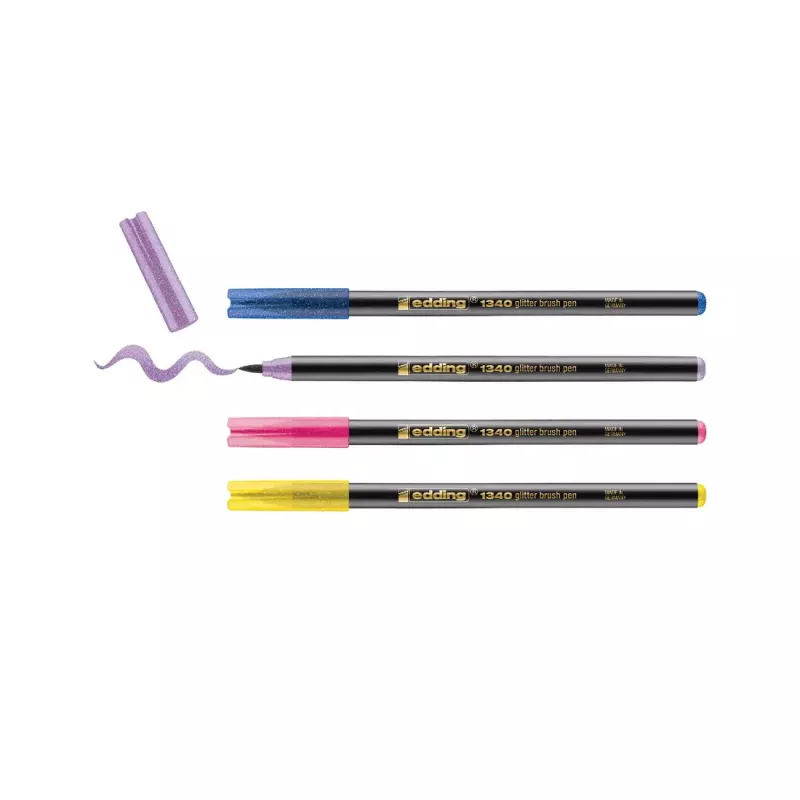 Felt pen Edding 4-1340-4-3 niebieski Ochre Pink fioletowy Brush tip