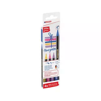 Felt pen Edding 4-1340-4-3 niebieski Ochre Pink fioletowy Brush tip