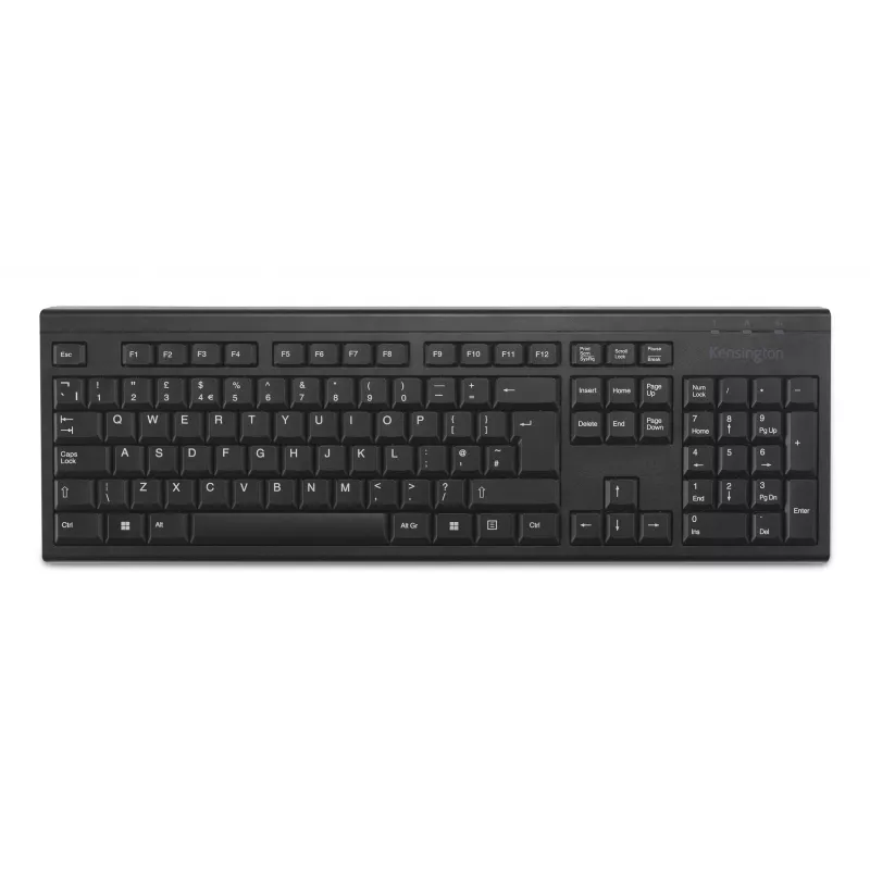 Kensington KB150 EQ Wireless klawiatura, pełnowymiarowa (100%), bezprzewodowa, RF Wireless, membranowa, QWERTY, czarna