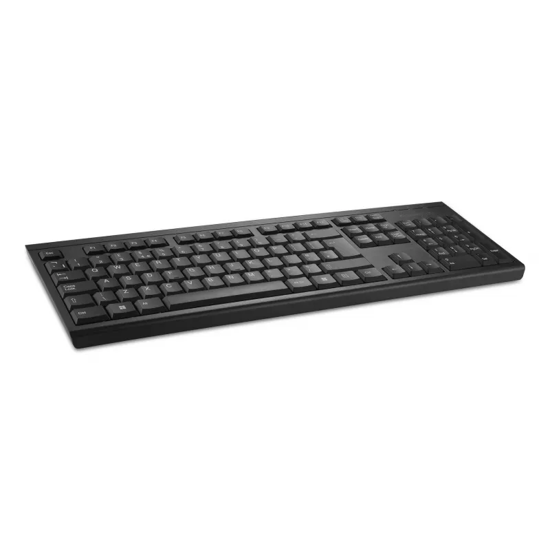 Kensington KB150 EQ Wireless klawiatura, pełnowymiarowa (100%), bezprzewodowa, RF Wireless, membranowa, QWERTY, czarna