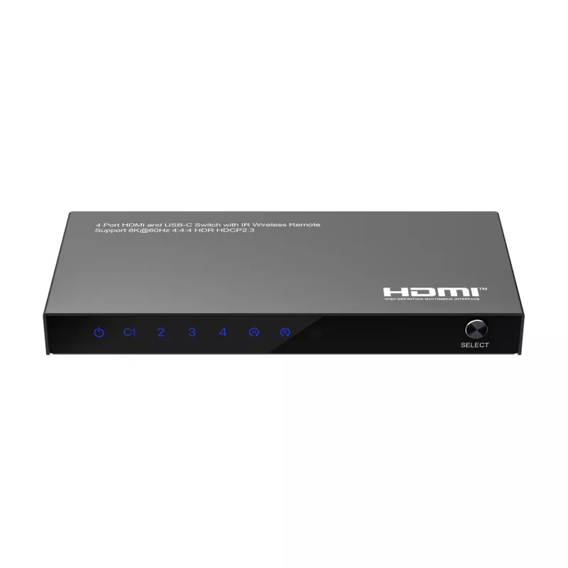 Przełącznik HDMI MicroConnect MC-USBCHDMISWITCH0401-8K Rozdzielczość 8K