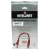 Intellinet Network kabel krosowy, Cat5e, 0.5m, czerwony, CCA, U/UTP, PVC, RJ45, pozłacane styki, snagless, osłonięte, dożywotnia gwarancja