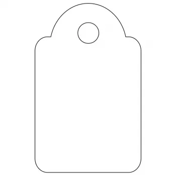 APLI 07009 etykieta nieprzylepna 200 szt. biała prostokąt 1,5x2,4 cm