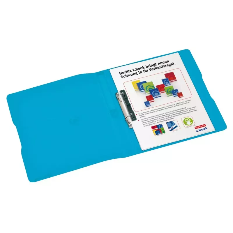 Segregator Herlitz 11205721 niebieski przezroczysty