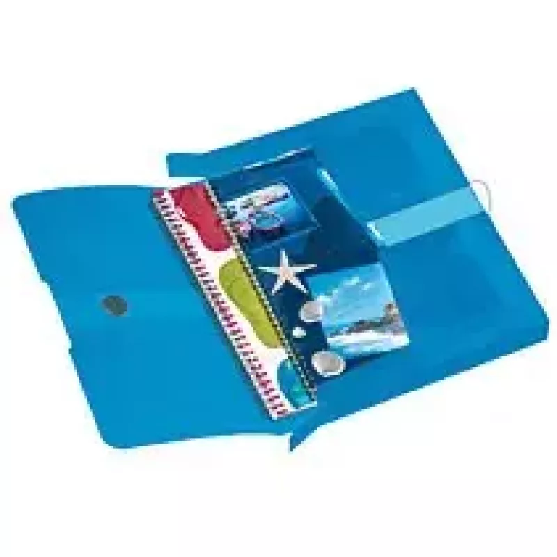 Folder Herlitz Polipropylen (PP) Niebieski Transparentny A4 11206141