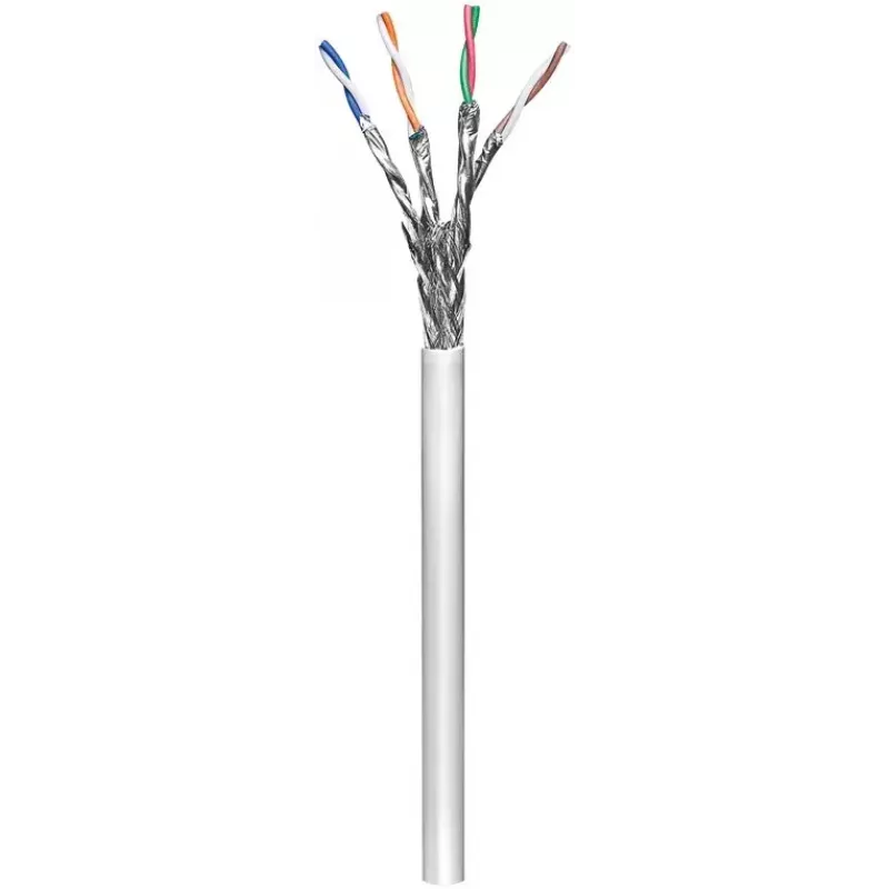 Kabel sieciowy Goobay CAT 6 S/FTP PiMF szary 305 m