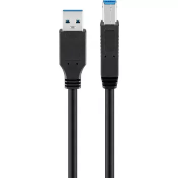 Kabel USB Goobay 95719 USB 3.2 Gen 1 1m USB A USB B czarny