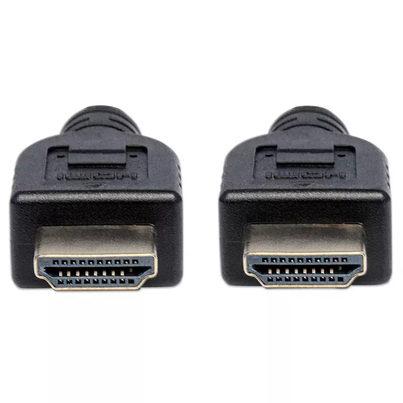 Kabel Manhattan HDMI 4K@60Hz z Ethernetem - klasa CL3, 3 m, odpowiedni do instalacji w ścianie, do wszystkich zastosowań 4K i 1080p/HD - do modernizacji teraz lub gotowy na przyszłość, wtyk męski na męski, czarny, Ultra HD 4k x 2k, dożywotnia gwarancja, Premium High Speed