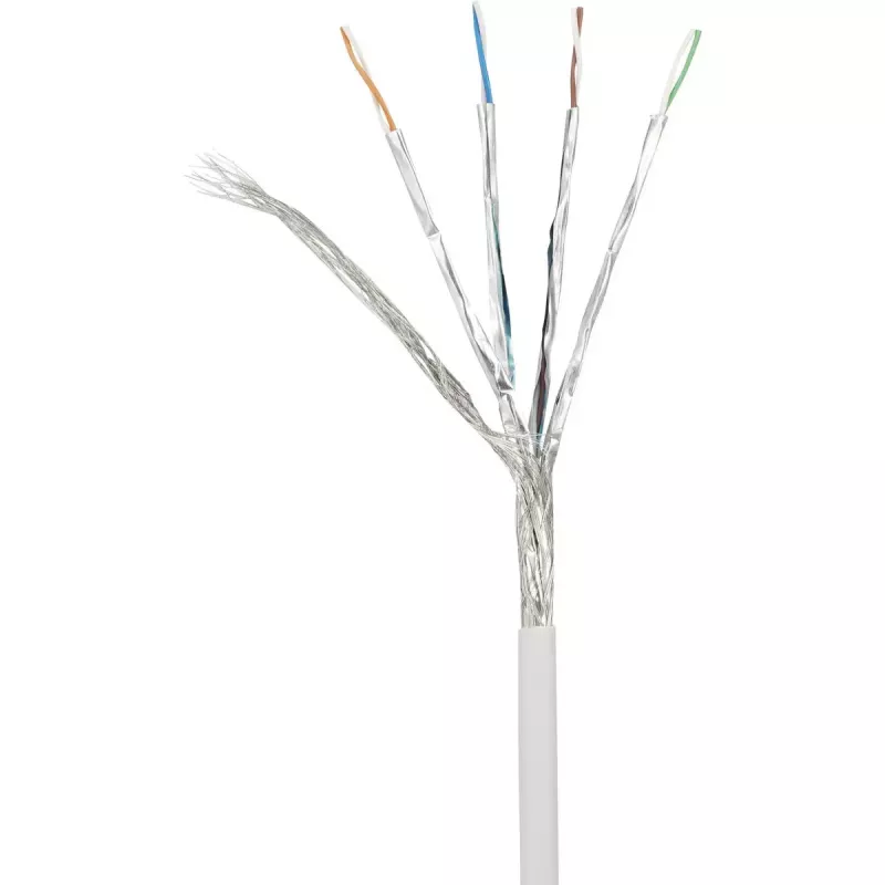 Kabel sieciowy Renkforce RF-4145292 10m Cat6a S/FTP Biały