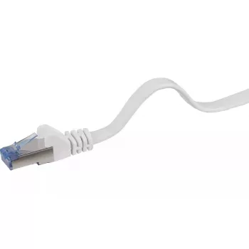 Renkforce 1383283 kabel sieciowy RJ45, Cat6a U/FTP, 10 m, szary, bardzo elastyczny, z osłoną zatrzasku, trudnopalny