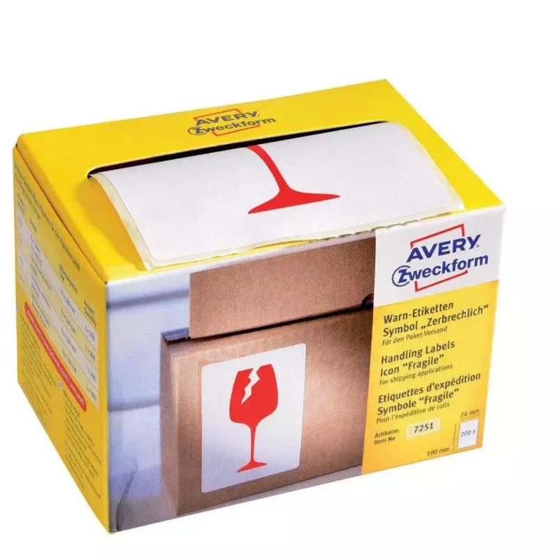 Etykieta samoprzylepna Prostokątna AVERY 7251 Niebieski
