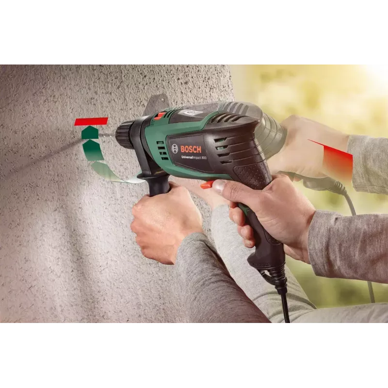 Bosch Universal Impact 800 3000 RPM Keyless 1.7 kg Czarny, Zielony