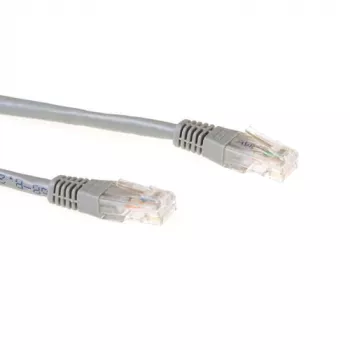 Szary kabel krosowy ACT 1,5 m U/UTP CAT6A ze złączami RJ45