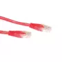 ACT czerwony 15 meter U/UTP CAT6A patch kabel with RJ45 connectors