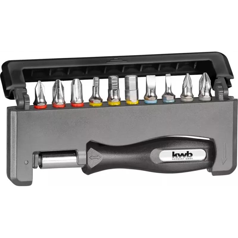 Zestaw bitów wkrętakowych KWB Industrial Steel Standard Handy Bit Box