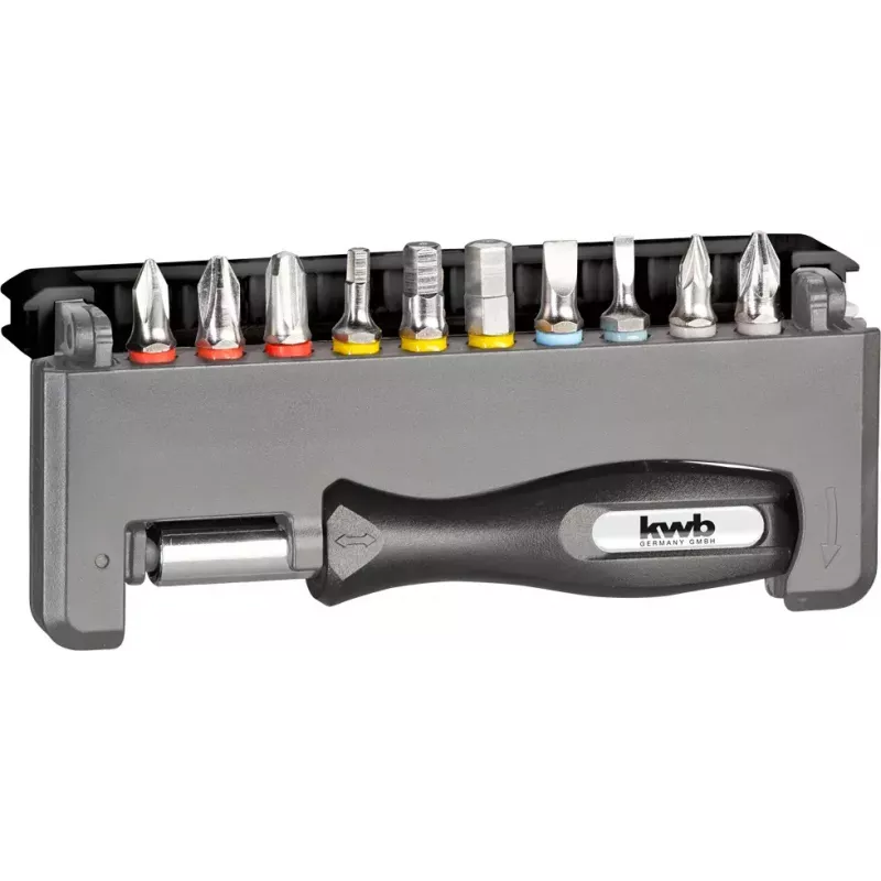 Zestaw bitów wkrętakowych KWB Industrial Steel Standard Handy Bit Box