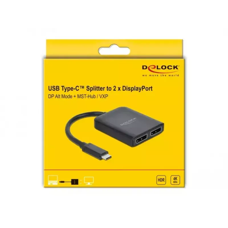 Rozgałęźnik USB Type-C DeLOCK 87754
