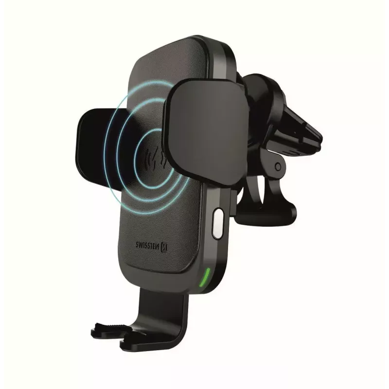 Samochodowa ładowarka bezprzewodowa i uchwyt SWISSTEN W2-AV5, ładowanie Qi 15W, kabel Micro USB 1,2 m