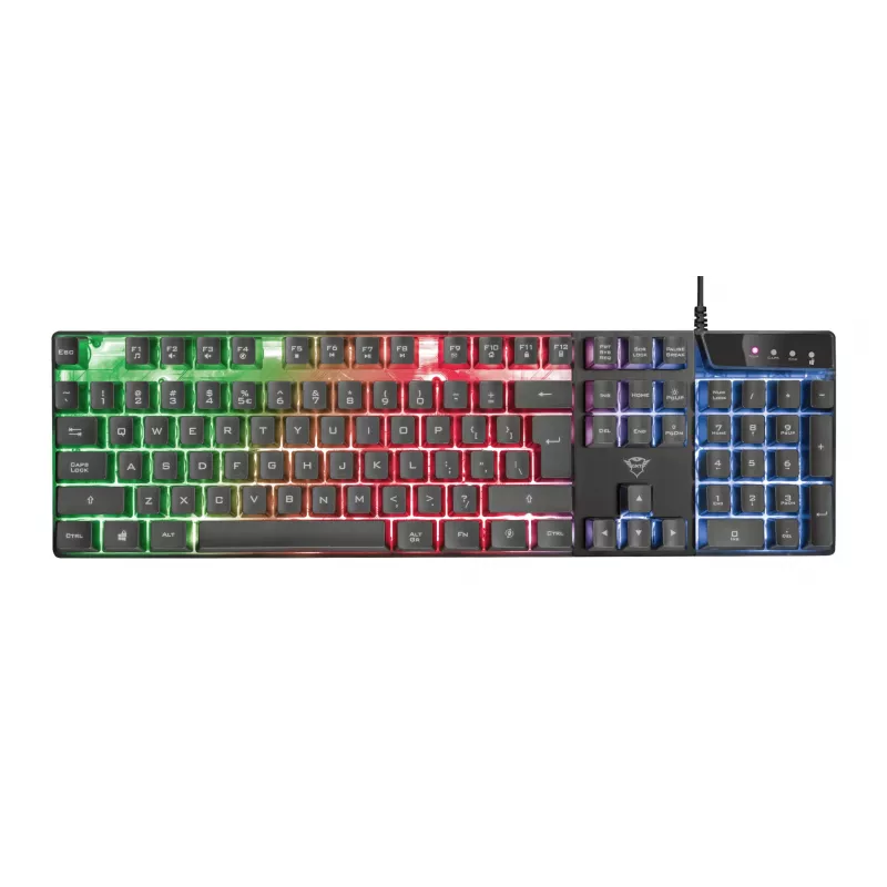 Trust GXT 835 Azor klawiatura Gaming USB German Czarny