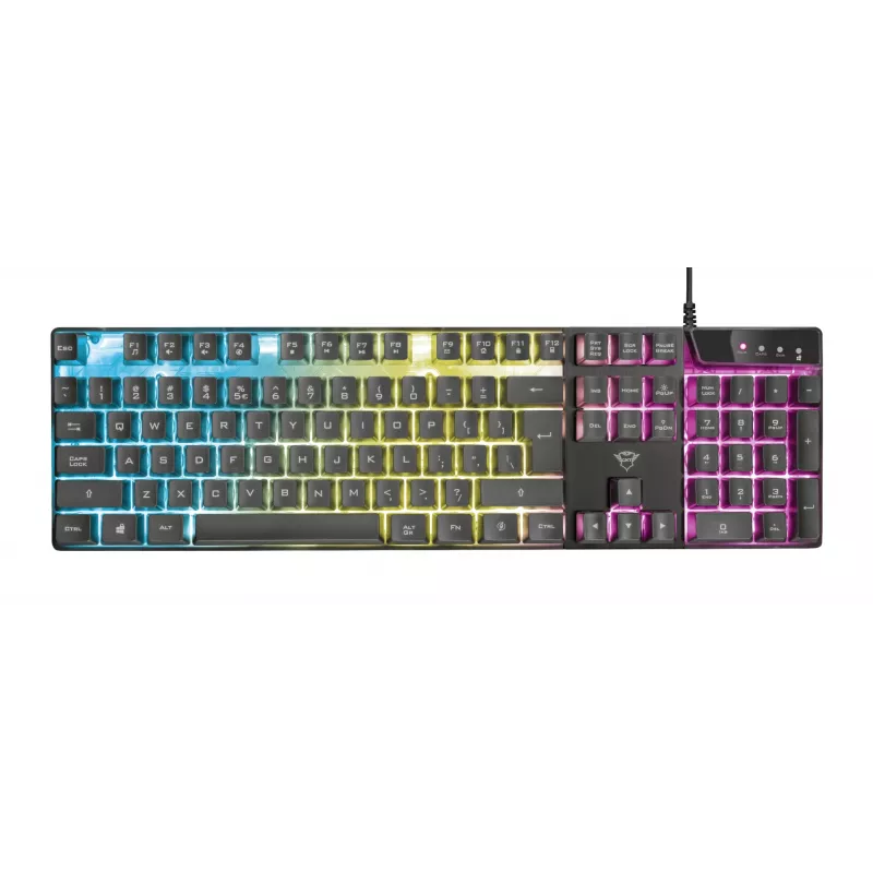 Trust GXT 835 Azor klawiatura Gaming USB German Czarny