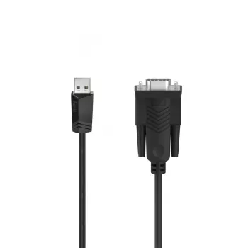 Hama 00200622 kabel szeregowy Czarny 1,5 m Sub-D USB-A