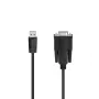 Hama 00200622 kabel szeregowy Czarny 1,5 m Sub-D USB-A