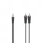 Hama 00200721 kabel audio 5 m 3.5mm 2 x RCA Czarny
