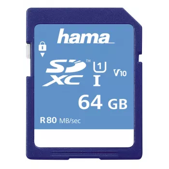 Hama 00213110 karta pamięci 64 GB SDXC UHS-I Class 10