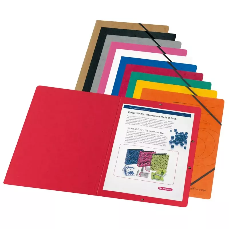Folder tekturowy różnokolorowy A4 Herlitz 11166816